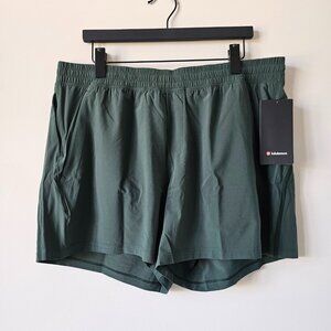 NWT LULULEMON LGYG Legacy Green Pace Breaker Shorts 5" Linerless Men's XXL